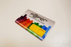 business card with clip in webkey